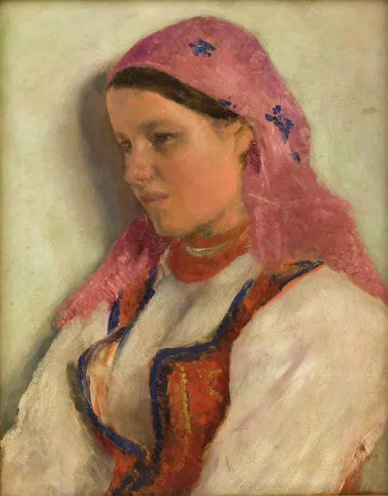 Framed Print : Girl from Bronowice, 1893-1894. Creator: Aleksander Gierymski Framed Print : Girl from Bronowice, 1893-1894. Creator: Aleksander Gierymski