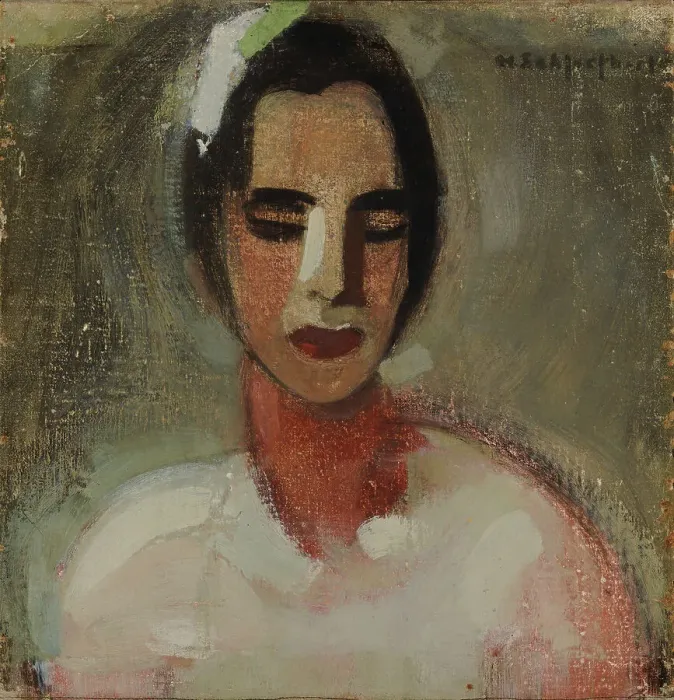 Framed Print : Girl from California I, 1919. Creator: Helene Schjerfbeck Framed Print : Girl from California I, 1919. Creator: Helene Schjerfbeck
