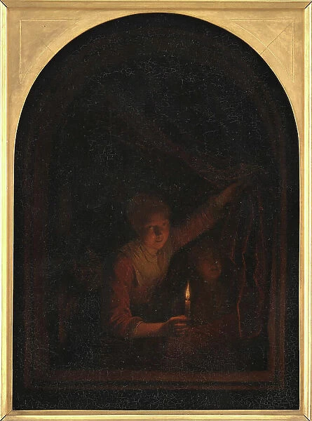 Girl with a Candle, 1657-1658. Creator: Gerrit Dou