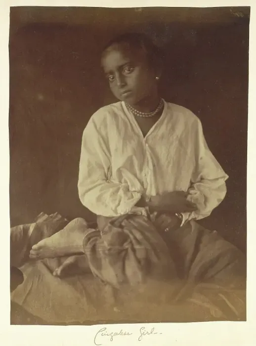Framed Print : Girl, Ceylon, 1875-1879. Creator: Julia Margaret Cameron Framed Print : Girl, Ceylon, 1875-1879. Creator: Julia Margaret Cameron