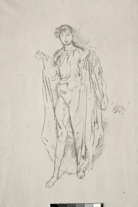 Framed Print : The Girl. Creator: James McNeill Whistler (American, 1834-1903) Framed Print : The Girl. Creator: James McNeill Whistler (American, 1834-1903)
