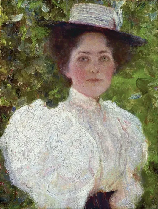 Framed Print : Girl in the Foliage, c. 1898. Creator: Klimt, Gustav (1862-1918) Framed Print : Girl in the Foliage, c. 1898. Creator: Klimt, Gustav (1862-1918)