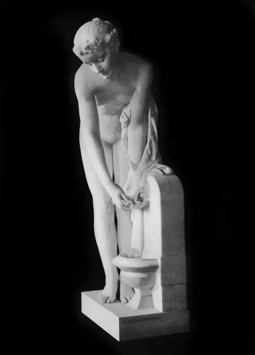 Framed Print : Girl at the Fountain, 19th century, (1912). Artist: Alexandre Schoenewerk Framed Print : Girl at the Fountain, 19th century, (1912). Artist: Alexandre Schoenewerk