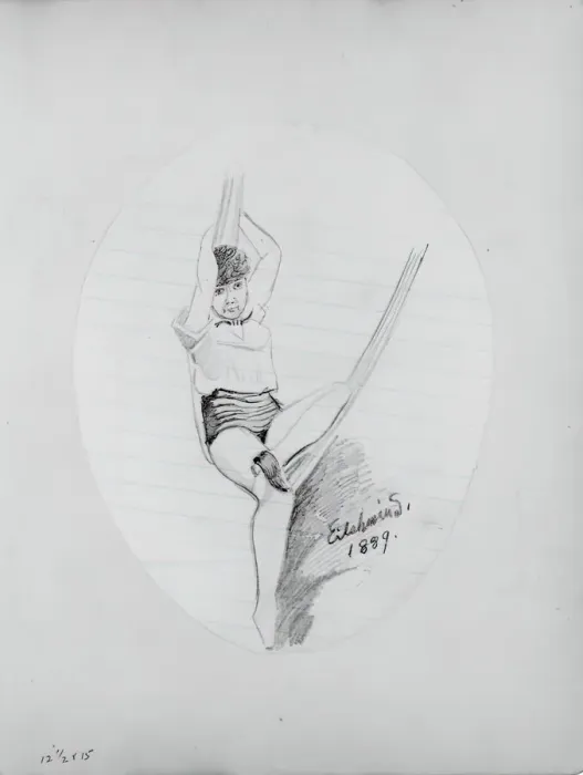 Framed Print : Girl on Hammock, 1889. Creator: Louis Michel Eilshemius Framed Print : Girl on Hammock, 1889. Creator: Louis Michel Eilshemius