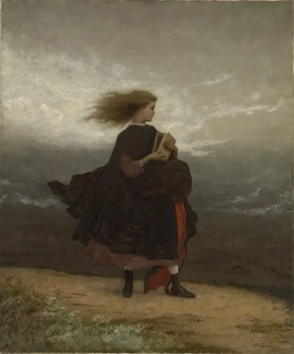 Framed Print : The Girl I Left Behind Me, ca. 1872. Creator: Eastman Johnson Framed Print : The Girl I Left Behind Me, ca. 1872. Creator: Eastman Johnson