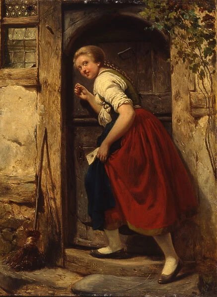 The girl with a letter, 1855
