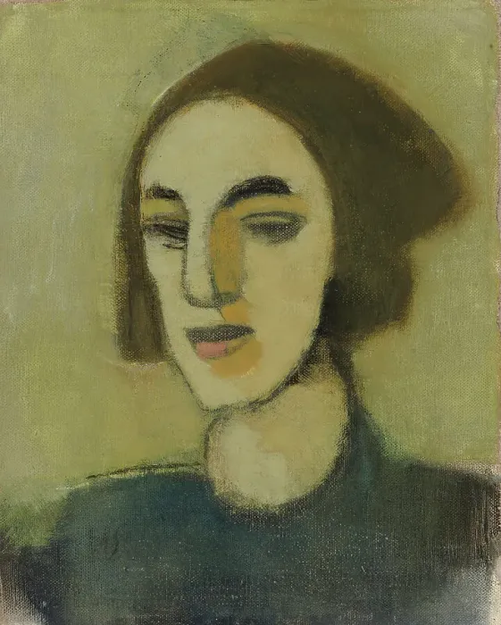 Framed Print : Girl from Loviisa, 1941-1942. Creator: Helene Schjerfbeck Framed Print : Girl from Loviisa, 1941-1942. Creator: Helene Schjerfbeck