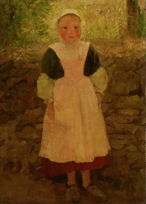 Framed Print : Girl in the Open Air, c1900. Creator: Unknown Framed Print : Girl in the Open Air, c1900. Creator: Unknown