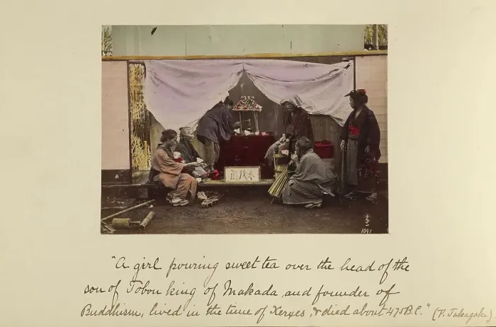 Framed Print : A girl pouring sweet tea... about 1873-1883. Creator: Shinichi Suzuki I Framed Print : A girl pouring sweet tea... about 1873-1883. Creator: Shinichi Suzuki I