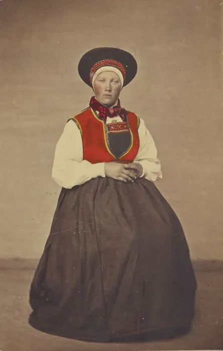 Framed Print : Girl from Qvindherred 1867. Creator: Unknown Framed Print : Girl from Qvindherred 1867. Creator: Unknown