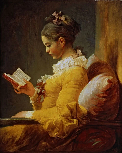 Girl reading, by Jean Honore Fragonard