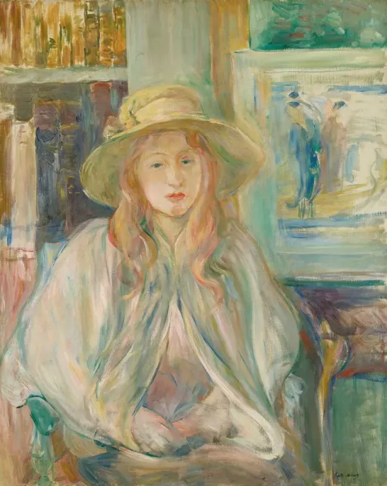 Framed Print : Girl in a straw hat (Fillette au chapeau de paille), 1892 Framed Print : Girl in a straw hat (Fillette au chapeau de paille), 1892