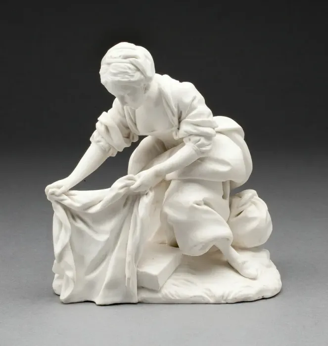 Framed Print : Girl Washing Clothes, Sevres, 1755 / 60. Creator: Sevres Porcelain Manufactory Framed Print : Girl Washing Clothes, Sevres, 1755 / 60. Creator: Sevres Porcelain Manufactory