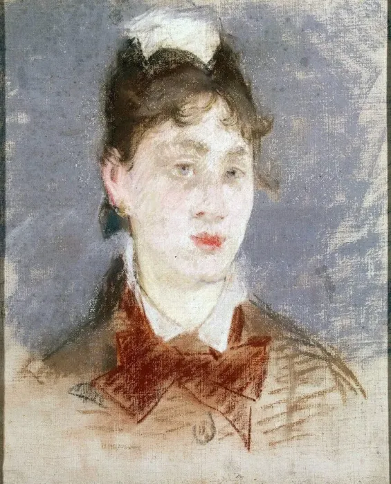 Framed Print : Girl in a Wing Collar, c1880. Artist: Edouard Manet Framed Print : Girl in a Wing Collar, c1880. Artist: Edouard Manet