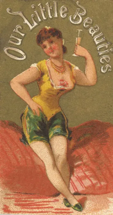 Framed Print : From the Girls and Children series (N58) promoting Our Little Beauties Cigarettes for Framed Print : From the Girls and Children series (N58) promoting Our Little Beauties Cigarettes for