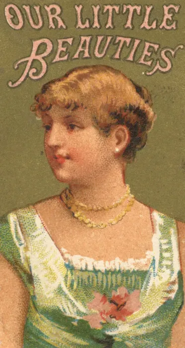 Framed Print : From the Girls and Children series (N58) promoting Our Little Beauties Cigarettes for Framed Print : From the Girls and Children series (N58) promoting Our Little Beauties Cigarettes for