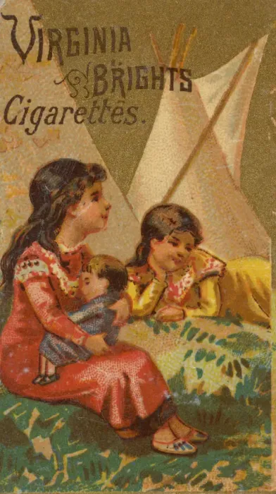 Framed Print : From the Girls and Children series (N64) promoting Virginia Brights Cigarettes for Allen Framed Print : From the Girls and Children series (N64) promoting Virginia Brights Cigarettes for Allen
