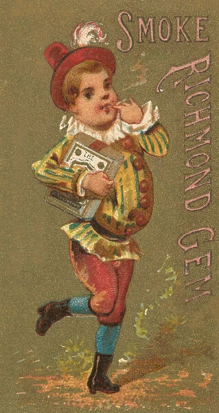 From the Girls and Children series (N65) promoting Richmond Gem Cigarettes for Allen &