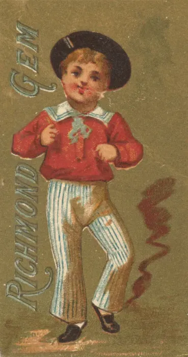 Framed Print : From the Girls and Children series (N65) promoting Richmond Gem Cigarettes for Allen & Framed Print : From the Girls and Children series (N65) promoting Richmond Gem Cigarettes for Allen &