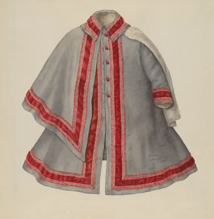 Framed Print : Girls Coat, 1935 / 1942. Creator: Nancy Crimi Framed Print : Girls Coat, 1935 / 1942. Creator: Nancy Crimi