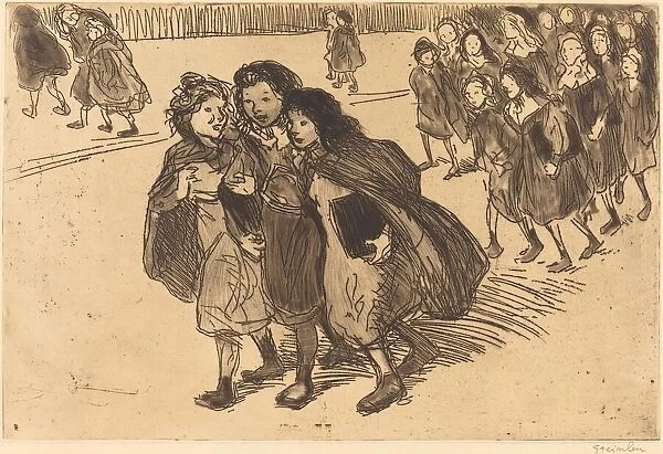 Girls Coming from School (Gamines sortant de l ecole), 1911