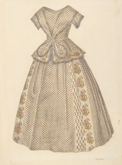 Framed Print : Girls Dress, c. 1940. Creator: Nancy Crimi Framed Print : Girls Dress, c. 1940. Creator: Nancy Crimi