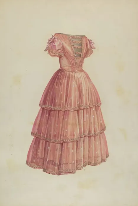 Framed Print : Girl's Dress, c. 1941. Creator: Winifred Gibbes Framed Print : Girl's Dress, c. 1941. Creator: Winifred Gibbes