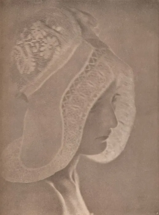 Framed Print : Girls Head, c1900. Artist: Eva Watson-Schutze Framed Print : Girls Head, c1900. Artist: Eva Watson-Schutze