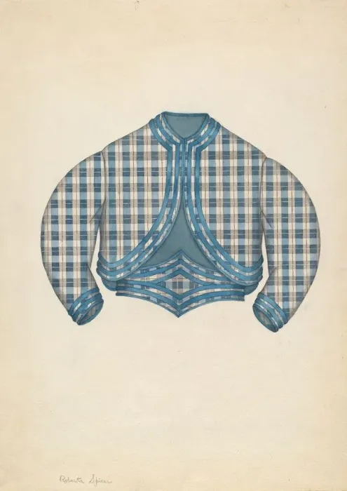 Framed Print : Girls Jacket, c. 1937. Creator: Roberta Spicer Framed Print : Girls Jacket, c. 1937. Creator: Roberta Spicer