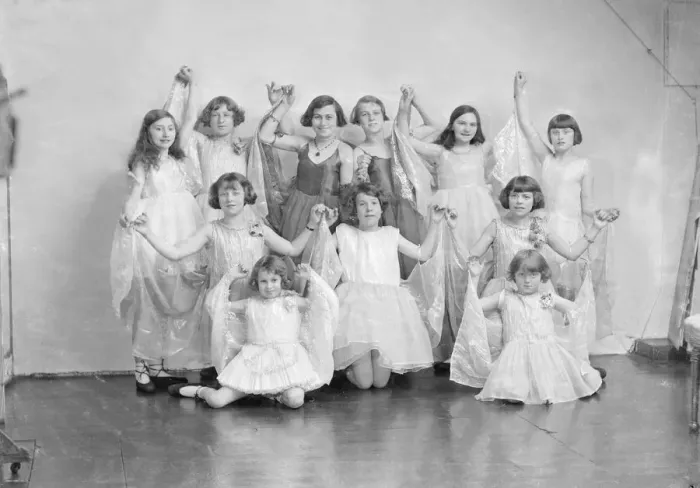 Framed Print : Girls in a stage show, c1935. Creator: Kirk & Sons of Cowes Framed Print : Girls in a stage show, c1935. Creator: Kirk & Sons of Cowes
