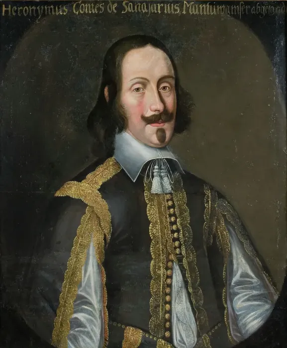 Framed Print : Girolamo Sannazaro, delegate from Mantua, after a work of the 17th century. Creator: Anon Framed Print : Girolamo Sannazaro, delegate from Mantua, after a work of the 17th century. Creator: Anon