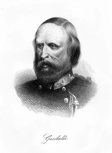 Giuseppe Garibaldi, Italian patriot, 19th century. Artist: J Hagger