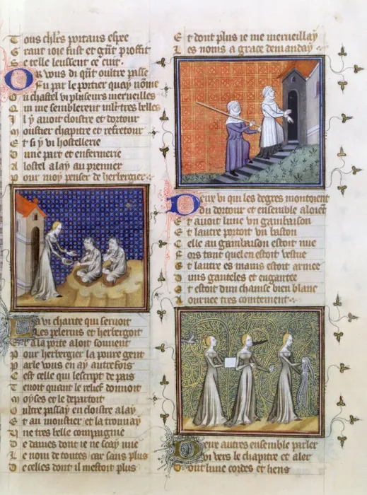 Framed Print : Giving alms, 1393 Framed Print : Giving alms, 1393