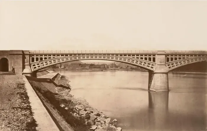 Framed Print : Givors, Viaduc, ca. 1861. Creator: Edouard Baldus Framed Print : Givors, Viaduc, ca. 1861. Creator: Edouard Baldus