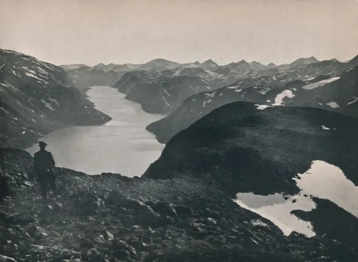 Framed Print : Gjende, Jotunheimen, 1914. Creator: Unknown Framed Print : Gjende, Jotunheimen, 1914. Creator: Unknown