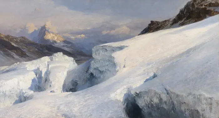 Framed Print : Glacier plateau, 1906. Creator: Compton, Edward Theodore (1849-1921) Framed Print : Glacier plateau, 1906. Creator: Compton, Edward Theodore (1849-1921)