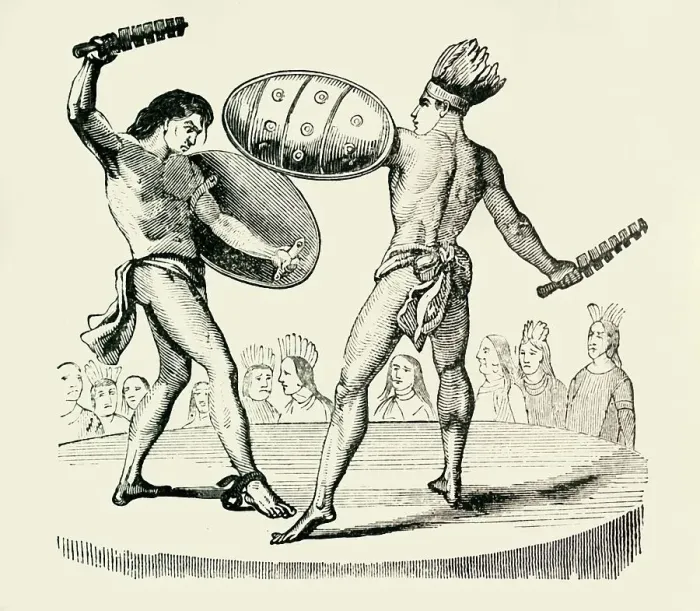 Framed Print : Gladiatorial Sacrifice, 1849. Creator: Unknown Framed Print : Gladiatorial Sacrifice, 1849. Creator: Unknown