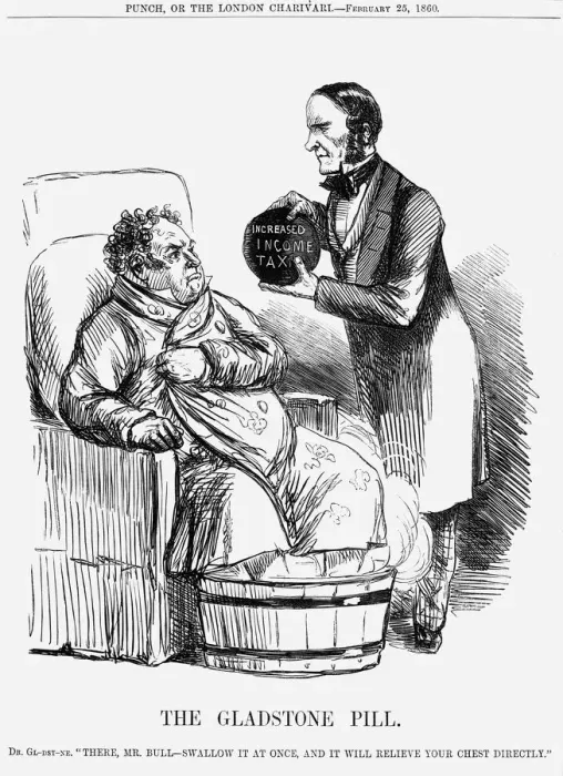 Framed Print : The Gladstone Pill, 1860