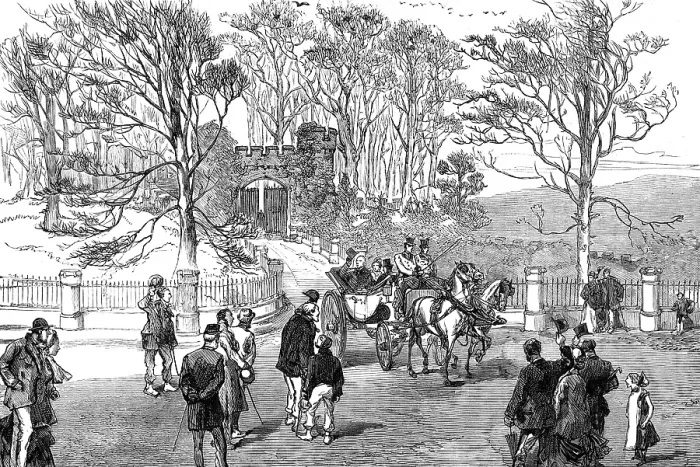 Framed Print : Gladstone Supplement: entrance lodge, Hawarden, 1880. Creator: Unknown Framed Print : Gladstone Supplement: entrance lodge, Hawarden, 1880. Creator: Unknown