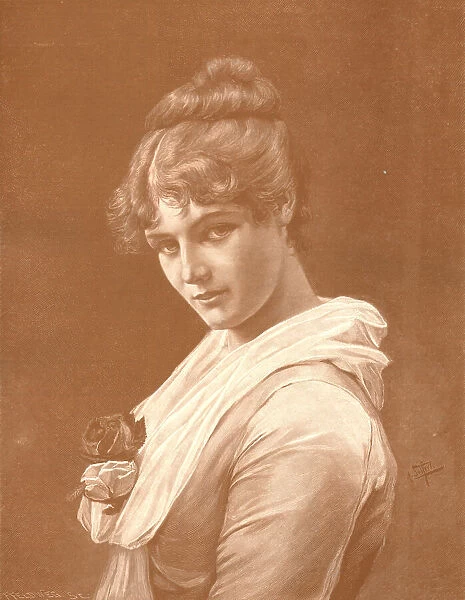 ''Gladys' after A. Seifert, 1890. Creator: F.Feldweg. ''Gladys' after A. Seifert, 1890. Creator: F.Feldweg