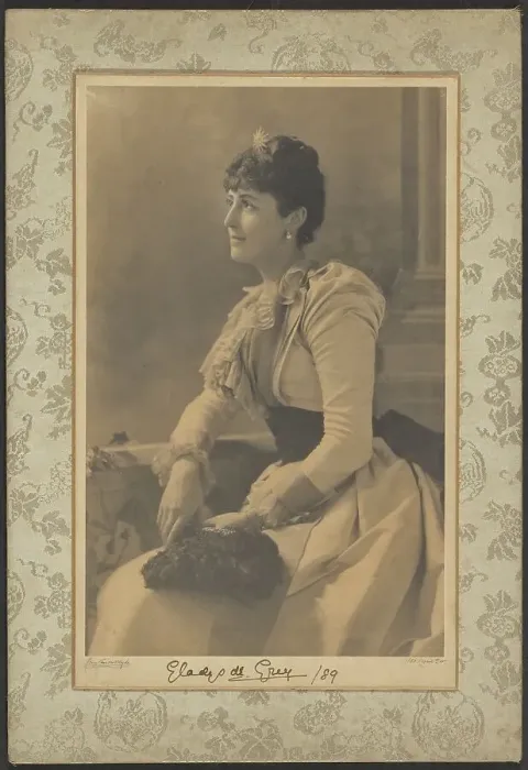Framed Print : Gladys de Grey, 1889. Creator: Henry van der Weyde Framed Print : Gladys de Grey, 1889. Creator: Henry van der Weyde