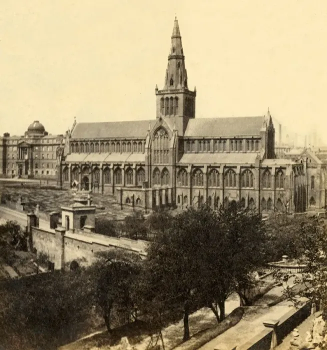 Framed Print : Glasgow Cathedral - From South-East, mid-late 19th century, (c1912) Framed Print : Glasgow Cathedral - From South-East, mid-late 19th century, (c1912)