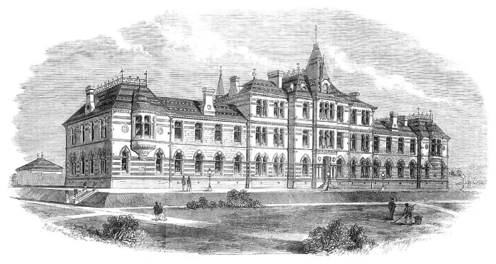 Framed Print : The Glasgow Institution for the Deaf and Dumb, 1869. Creator: F. Watkins Framed Print : The Glasgow Institution for the Deaf and Dumb, 1869. Creator: F. Watkins