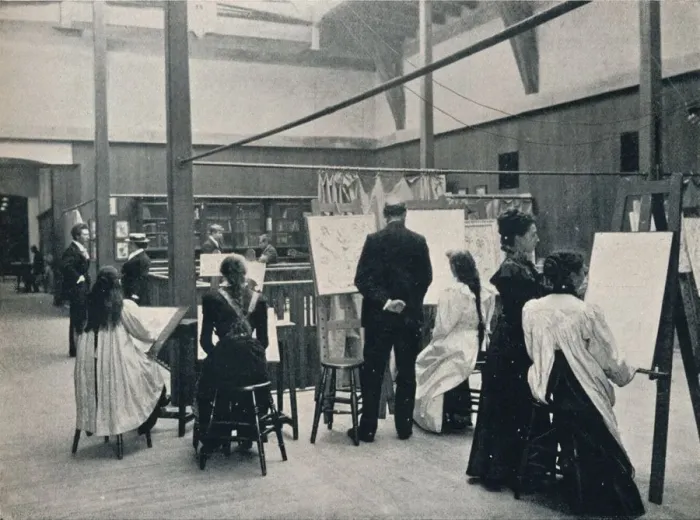 Framed Print : The Glasgow School of Art, The Museum, c1900 Framed Print : The Glasgow School of Art, The Museum, c1900