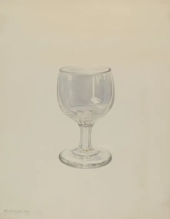 Framed Print : Glass, 1935 / 1942. Creator: Maud M Holme Framed Print : Glass, 1935 / 1942. Creator: Maud M Holme