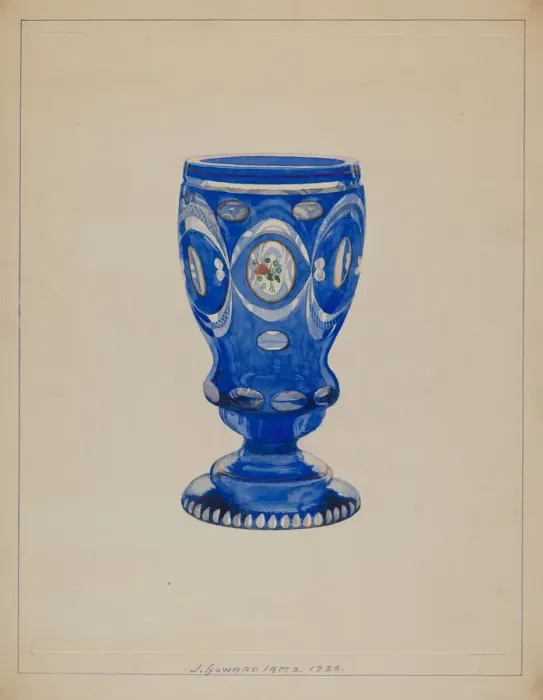 Framed Print : Glass, 1936. Creator: J. Howard Iams Framed Print : Glass, 1936. Creator: J. Howard Iams