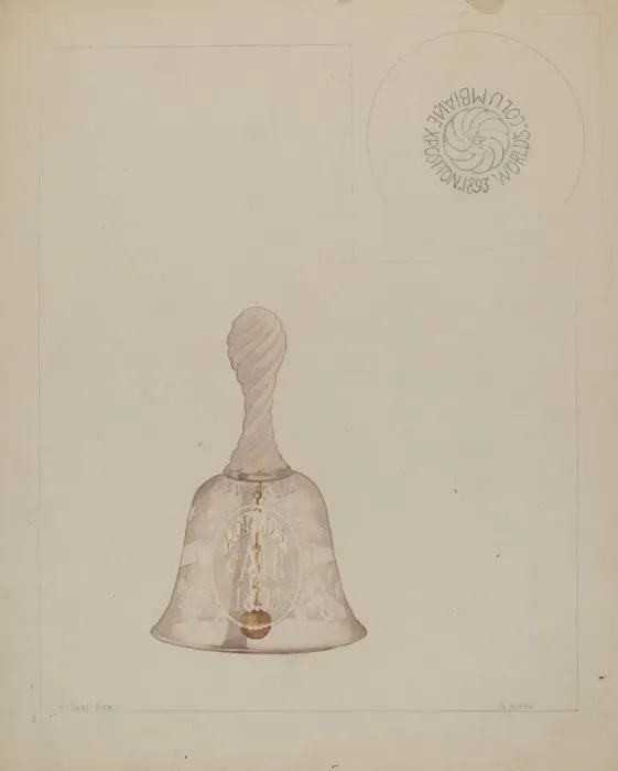 Framed Print : Glass Bell, c. 1936. Creator: Samuel O. Klein Framed Print : Glass Bell, c. 1936. Creator: Samuel O. Klein