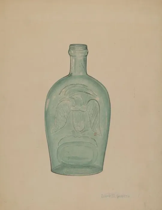 Framed Print : Glass Bottle, c. 1939. Creator: LeRoy Griffith