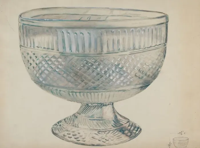 Framed Print : Glass Bowl, c. 1936. Creator: Ella Josephine Sterling Framed Print : Glass Bowl, c. 1936. Creator: Ella Josephine Sterling