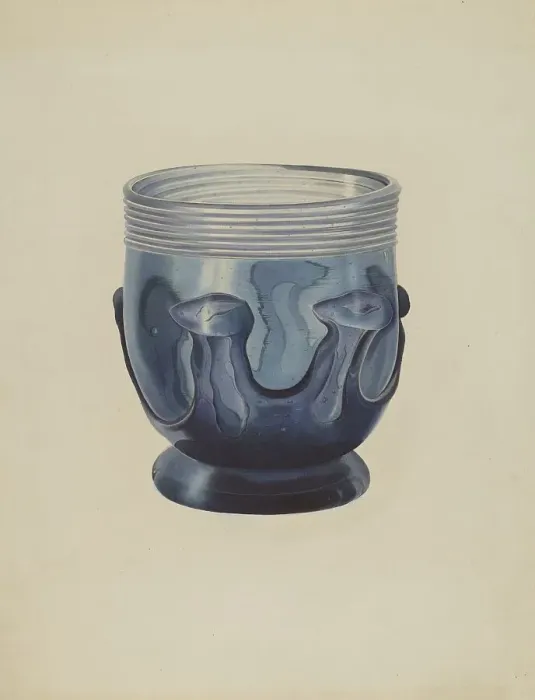 Framed Print : Glass Bowl, c. 1940. Creator: Michael Trekur